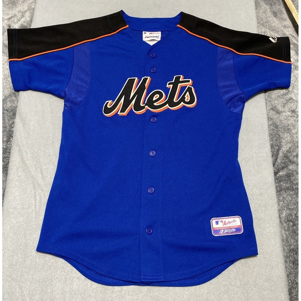 Majestic‎ New York Mets Authentic Collection Jersey Mens Large Blue Number 9 MLB